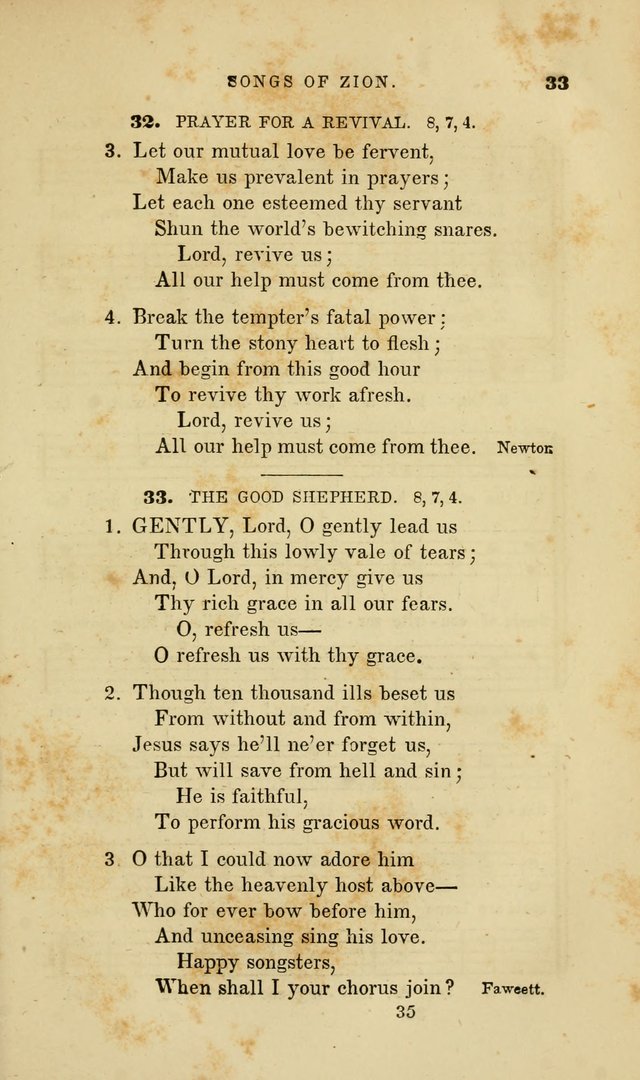 Songs of Zion: a manual of the best and most popular hymns and tunes, for social and private devotion page 42