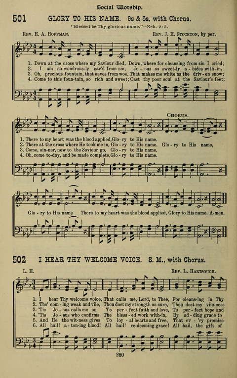 The Songs of Zion: the new official hymnal of the Cumberland Presbyterian Church page 280