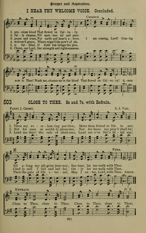 The Songs of Zion: the new official hymnal of the Cumberland Presbyterian Church page 281