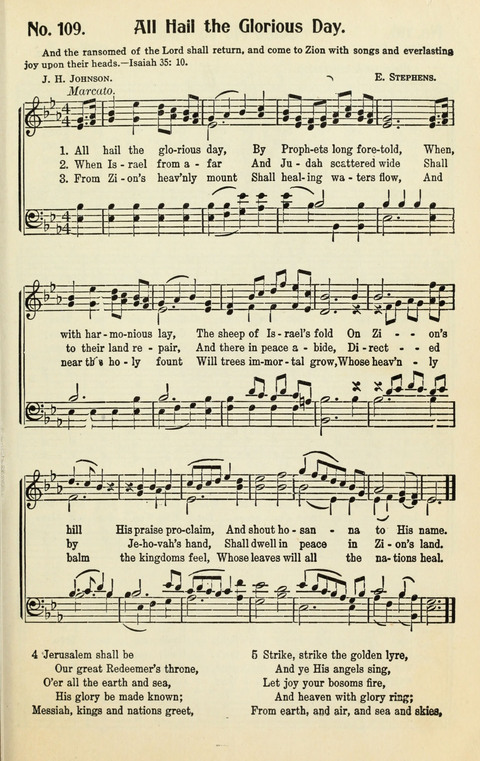 The Songs of Zion: A Collection of Choice Songs page 109