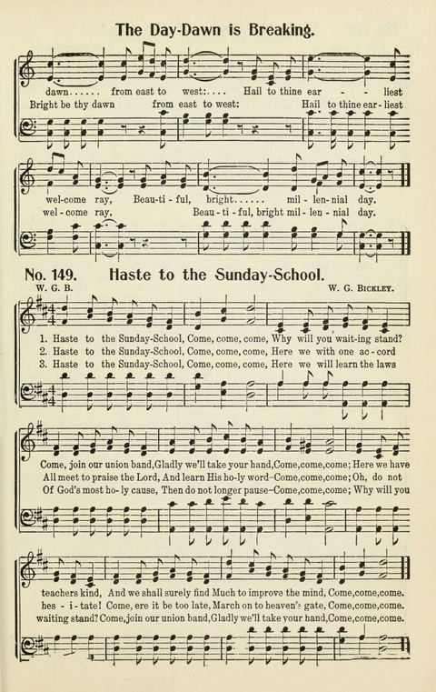 The Songs of Zion: A Collection of Choice Songs page 149