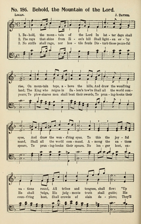 The Songs of Zion: A Collection of Choice Songs page 186