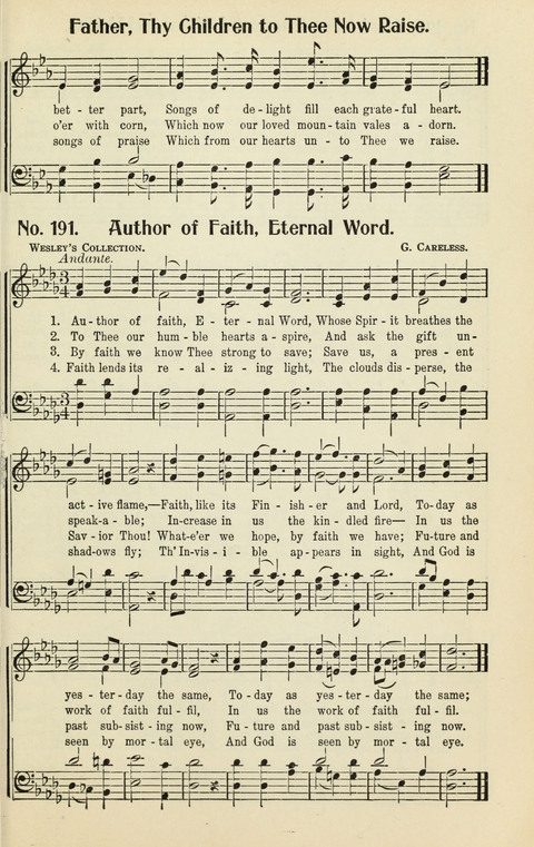 The Songs of Zion: A Collection of Choice Songs page 191