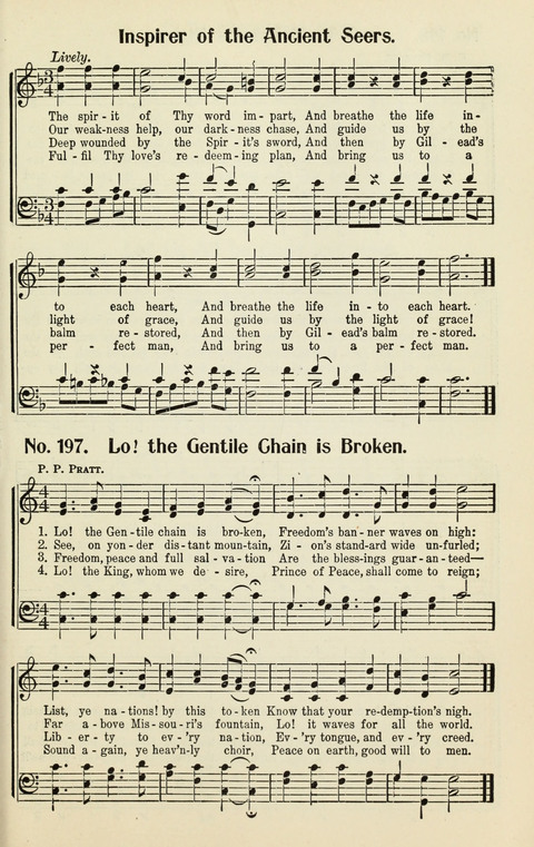 The Songs of Zion: A Collection of Choice Songs page 197