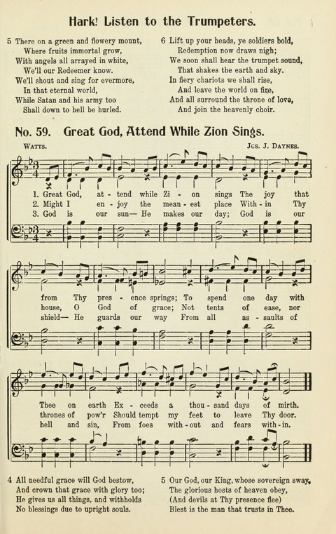 The Songs of Zion: A Collection of Choice Songs page 59