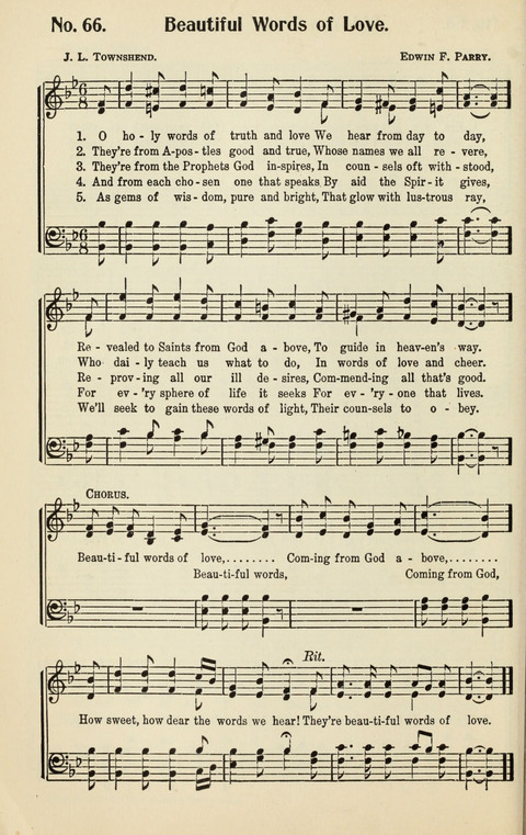 The Songs of Zion: A Collection of Choice Songs page 66