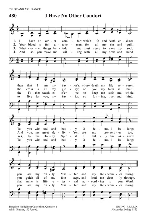 Trinity Psalter Hymnal page 750