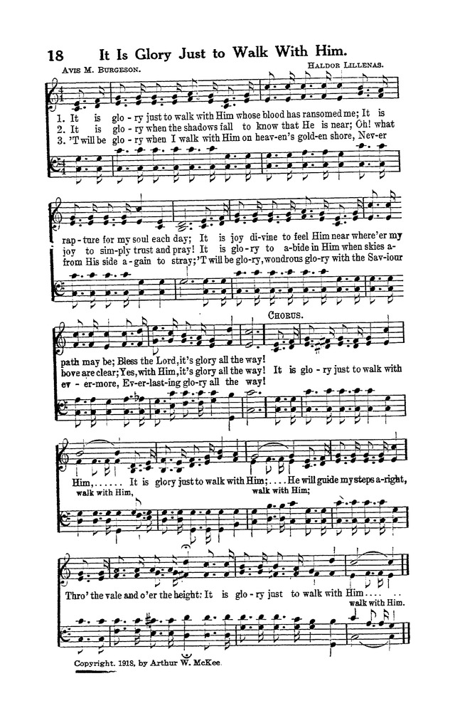 Tabernacle Praises No. 1 page 18