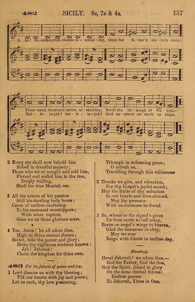 The Tribute of Praise: a collection of hymns and tunes for public and social worship, and for use in the family circle page 157