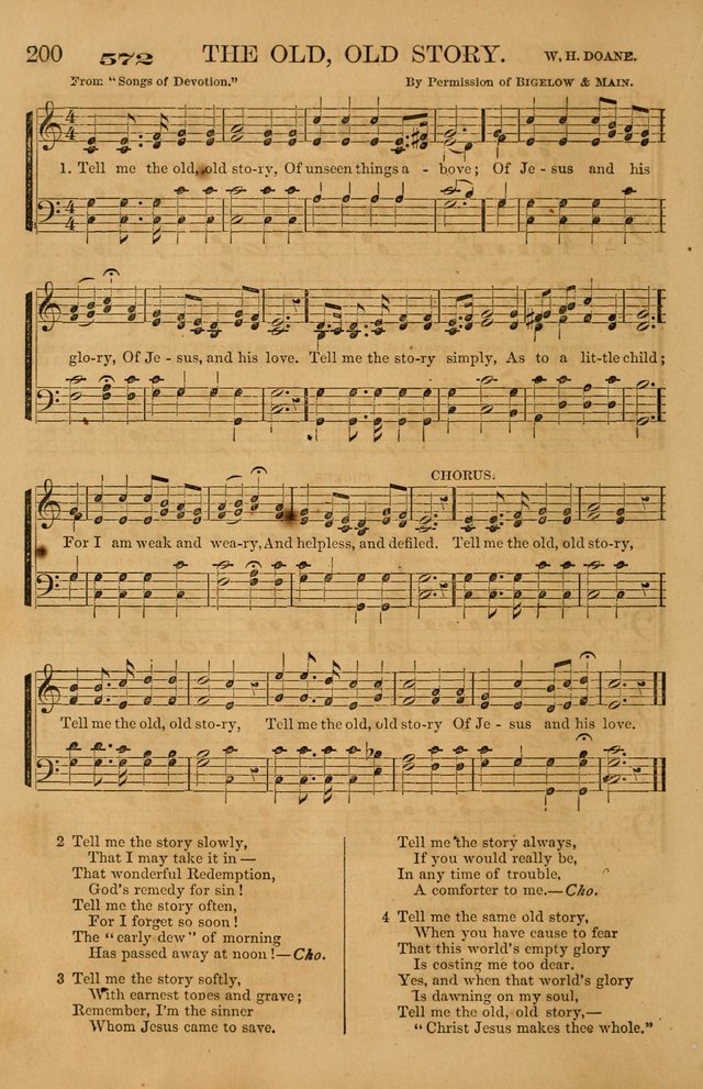 The Tribute of Praise: a collection of hymns and tunes for public and social worship, and for use in the family circle page 200