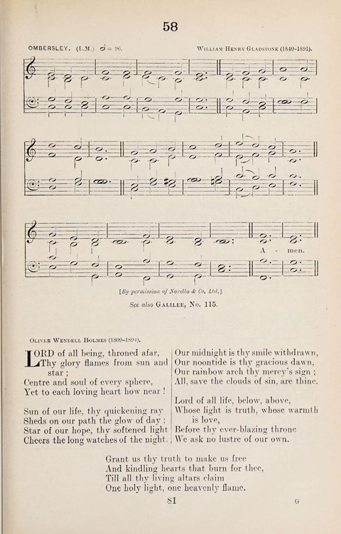 The University Hymn Book page 80