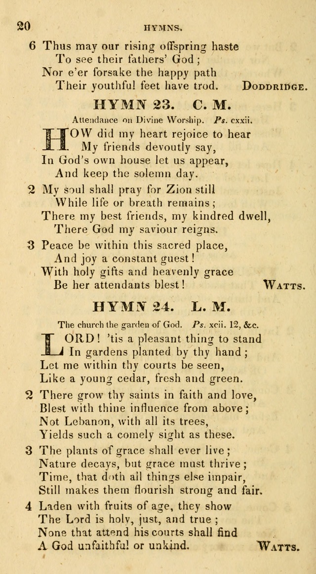 The Universalist Hymn-Book: a new collection of psalms and hymns, for the use of Universalist Societies (Stereotype ed.) page 20