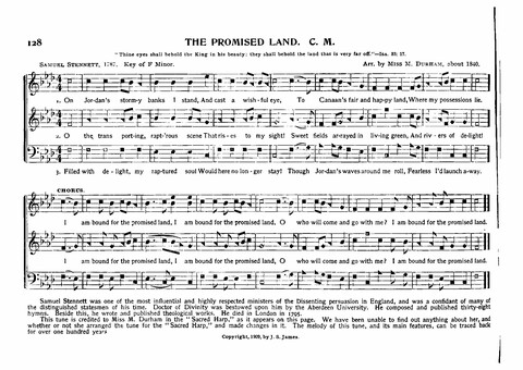 Union Harp and History of Songs: with sketch of the authors of tunes and hymns page 128