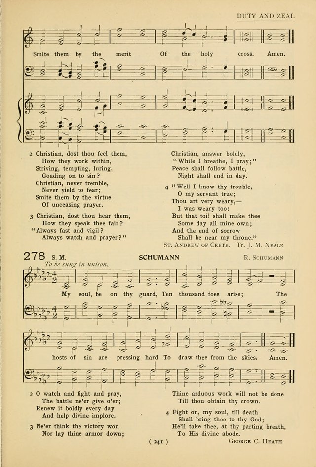 University Hymns: with tunes arranged for men
