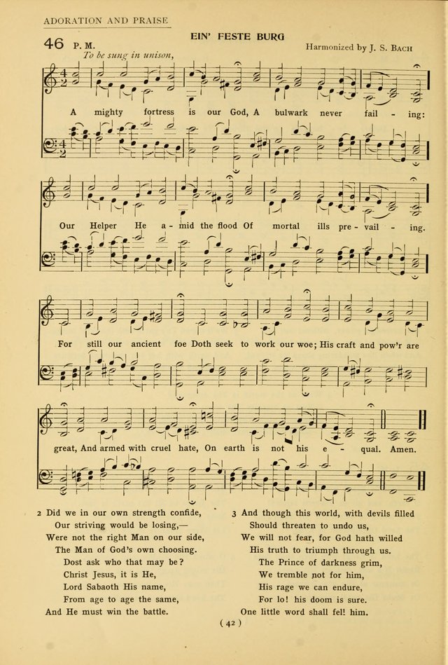 University Hymns: with tunes arranged for men