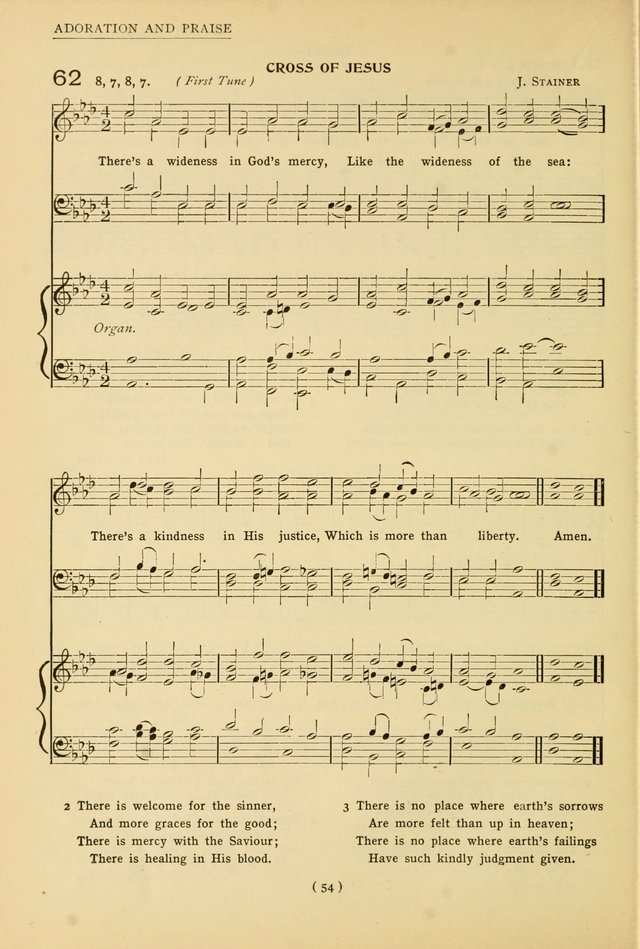 University Hymns: with tunes arranged for men