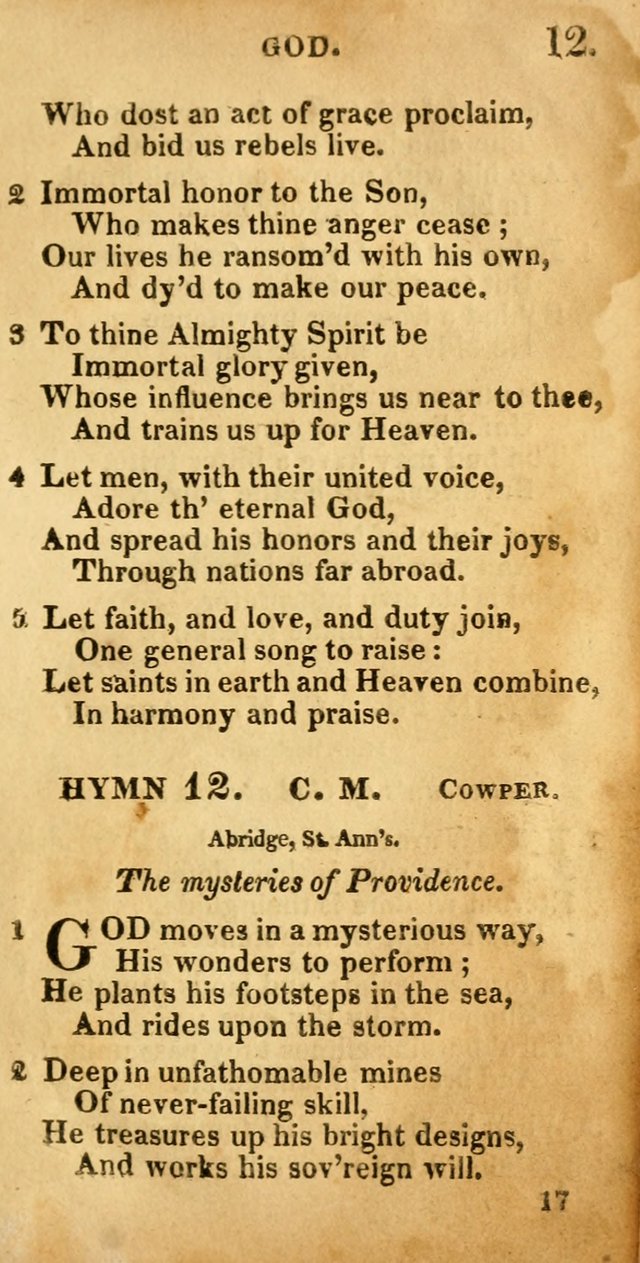 Village hymns for social worship, selected and original: designed as a supplement to Dr. Watts
