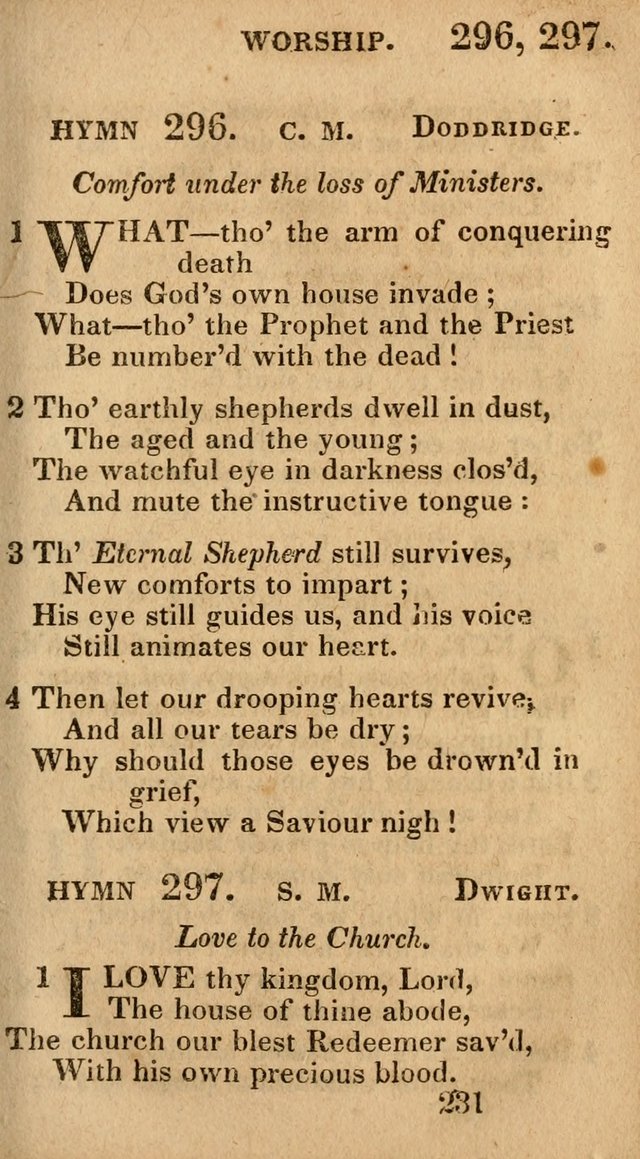 Village Hymns for Social Worship, Selected and Original: designed as a supplement to the Psalms and Hymns of Dr. Watts (6th ed.) page 233