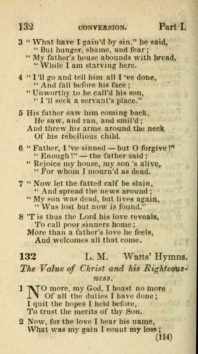 The Virginia Selection of Psalms and Hymns and Spiritual Songs: from the most approved authors; adapted to the various occasions of public and social meetings (New Ed. Enl. and Imp.) page 114