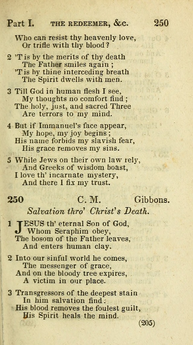 The Virginia Selection of Psalms and Hymns and Spiritual Songs: from the most approved authors; adapted to the various occasions of public and social meetings (New Ed. Enl. and Imp.) page 205