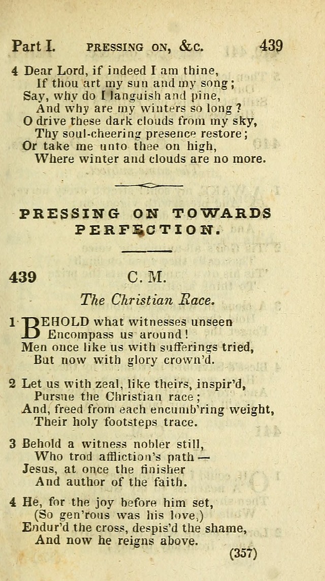 The Virginia Selection of Psalms and Hymns and Spiritual Songs: from the most approved authors; adapted to the various occasions of public and social meetings (New Ed. Enl. and Imp.) page 357