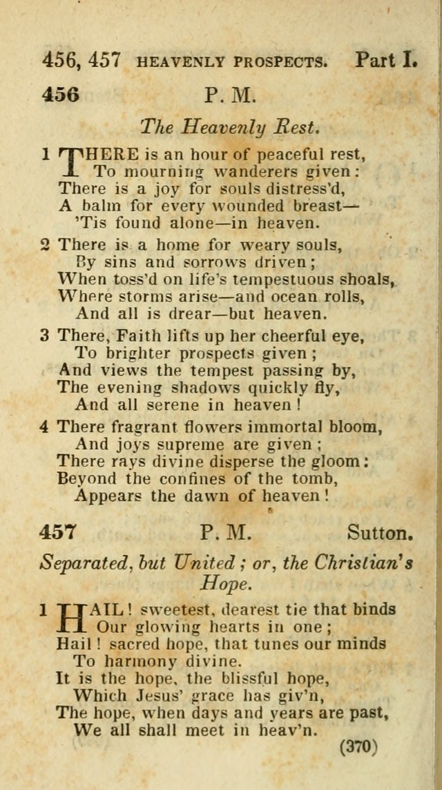 The Virginia Selection of Psalms and Hymns and Spiritual Songs: from the most approved authors; adapted to the various occasions of public and social meetings (New Ed. Enl. and Imp.) page 370