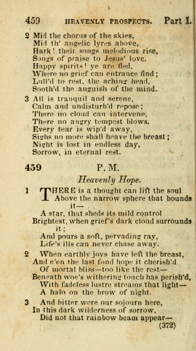 The Virginia Selection of Psalms and Hymns and Spiritual Songs: from the most approved authors; adapted to the various occasions of public and social meetings (New Ed. Enl. and Imp.) page 372