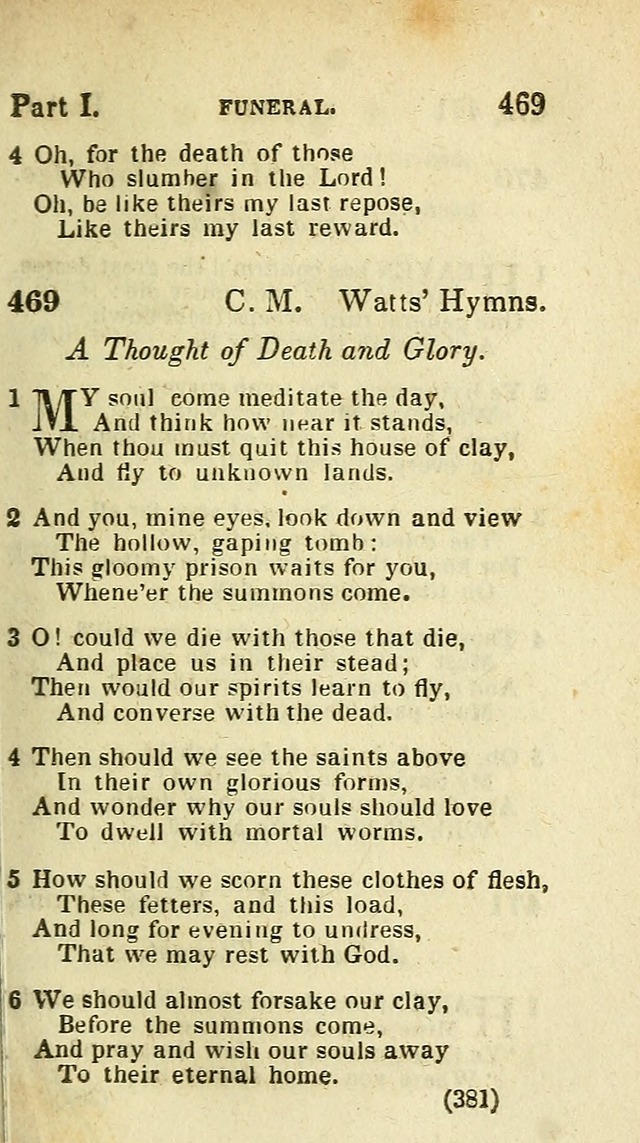 The Virginia Selection of Psalms and Hymns and Spiritual Songs: from the most approved authors; adapted to the various occasions of public and social meetings (New Ed. Enl. and Imp.) page 381