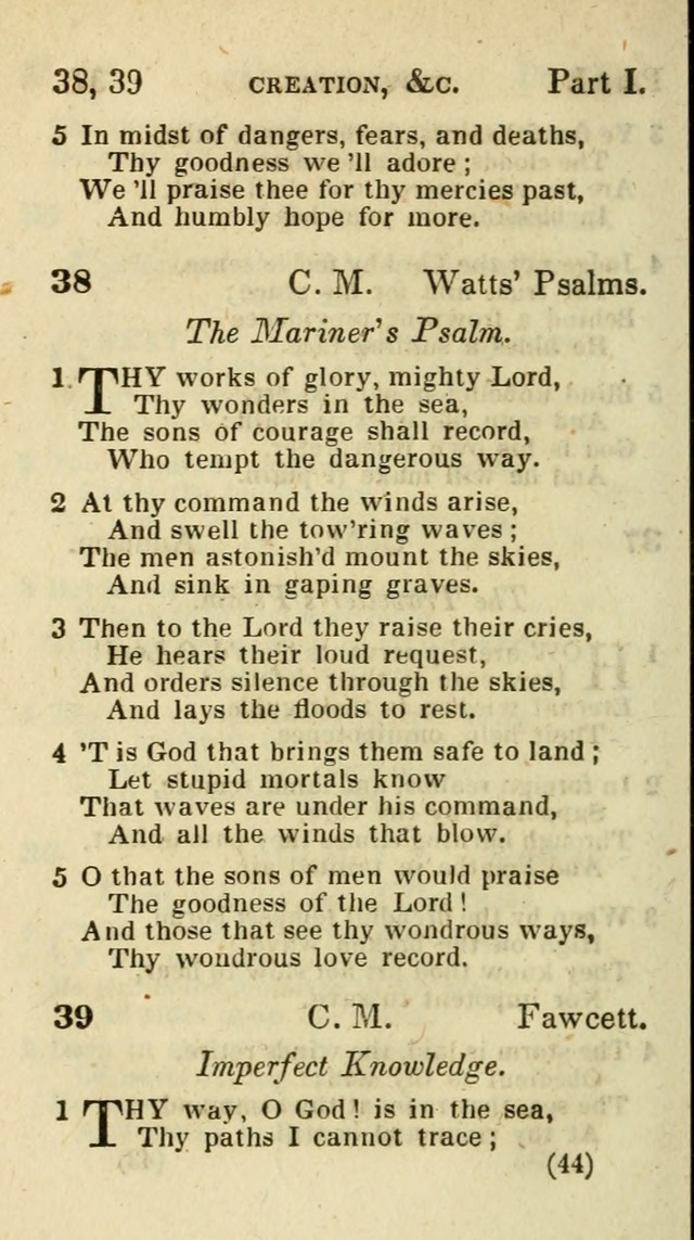The Virginia Selection of Psalms and Hymns and Spiritual Songs: from the most approved authors; adapted to the various occasions of public and social meetings (New Ed. Enl. and Imp.) page 44