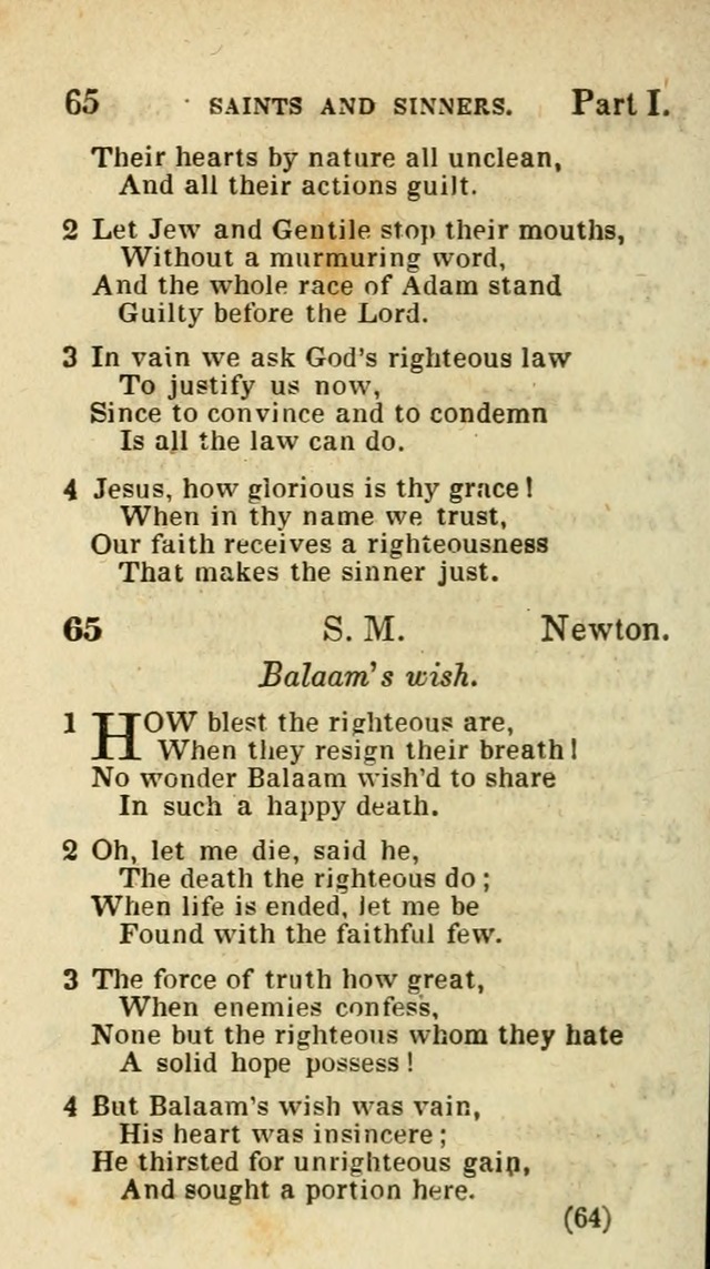 The Virginia Selection of Psalms and Hymns and Spiritual Songs: from the most approved authors; adapted to the various occasions of public and social meetings (New Ed. Enl. and Imp.) page 64