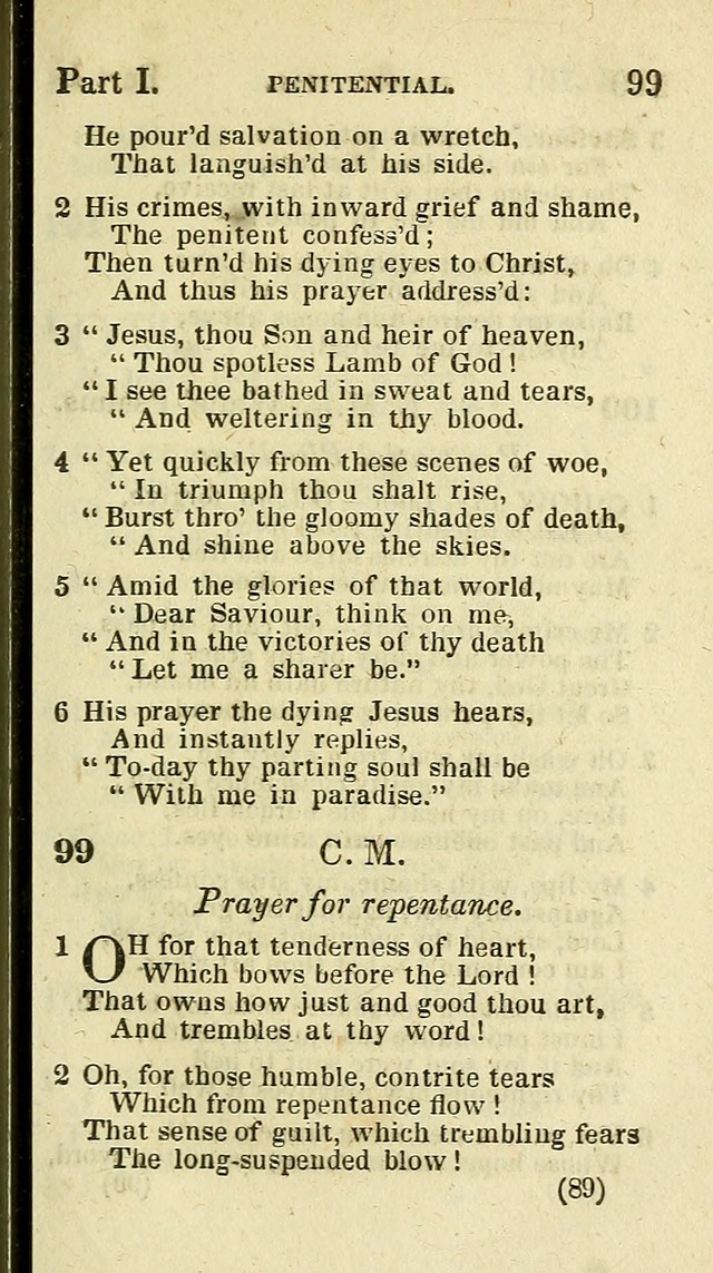 The Virginia Selection of Psalms and Hymns and Spiritual Songs: from the most approved authors; adapted to the various occasions of public and social meetings (New Ed. Enl. and Imp.) page 89