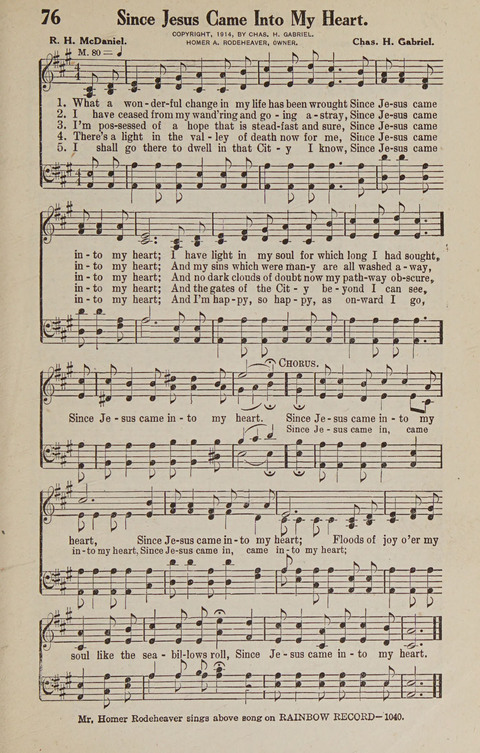 Victorious Service Songs: Rodeheaver