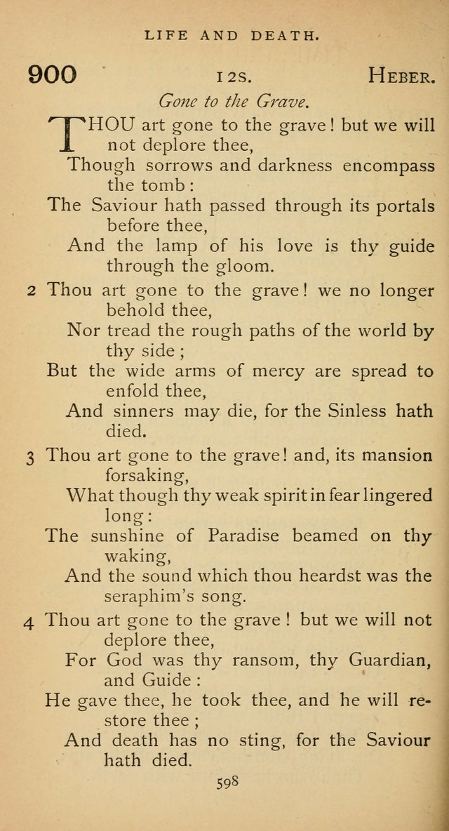 The Voice of Praise: a collection of hymns for the use of the Methodist Church page 598