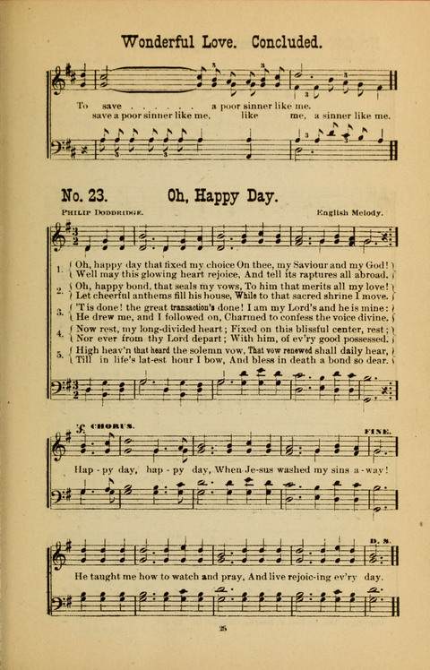 Voice of Praise: a collection of New Songs for Gospel Meetings and Sunday Schools page 23