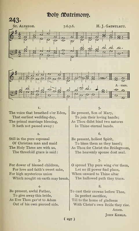 The Westminster Abbey Hymn-Book: compiled under the authority of the dean of Westminster page 297