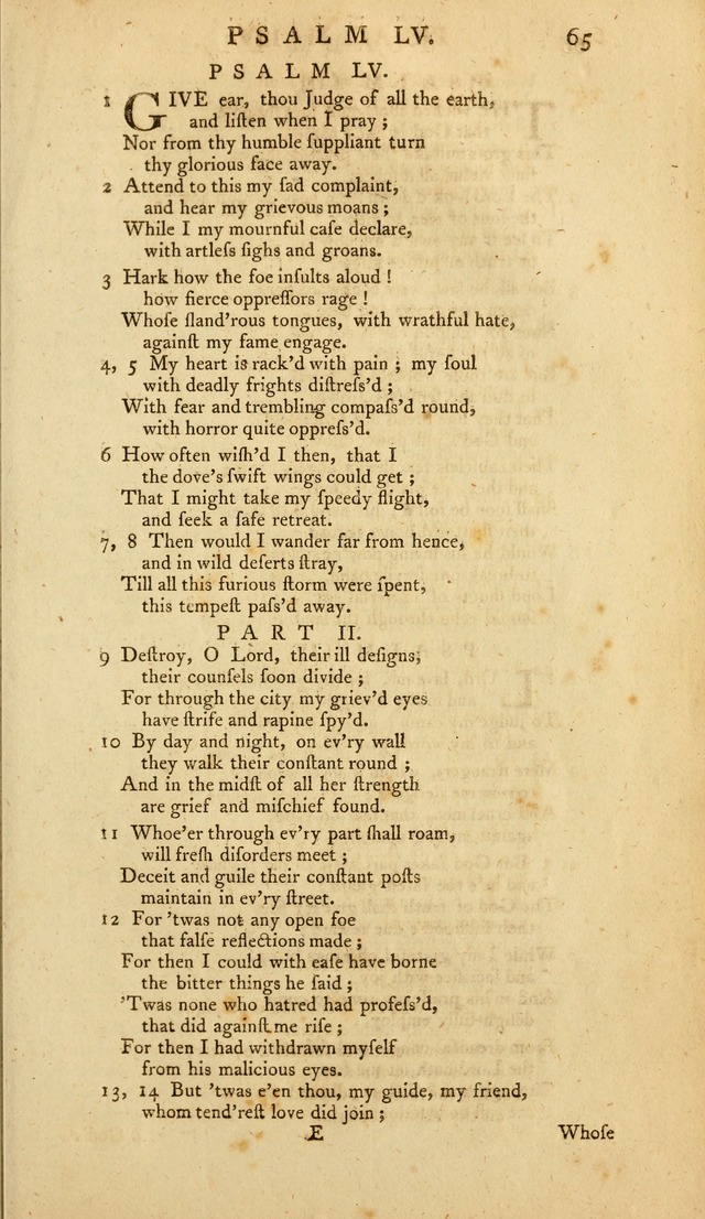 The Whole Book of Psalms: in metre; with hymns suited to the feasts and fasts of the church, and other occasions of public worship page 65