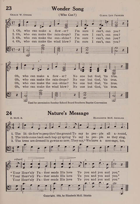 Worship and Conduct Songs: for beginners and primaries page 13