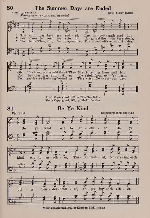 Worship and Conduct Songs: for beginners and primaries page 49