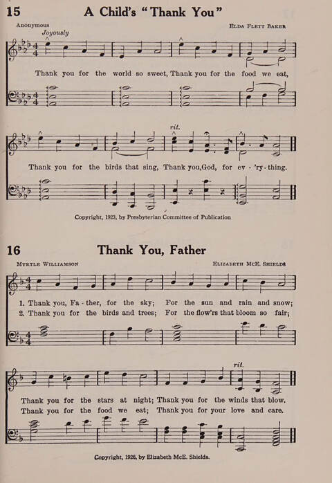 Worship and Conduct Songs: for beginners and primaries page 9