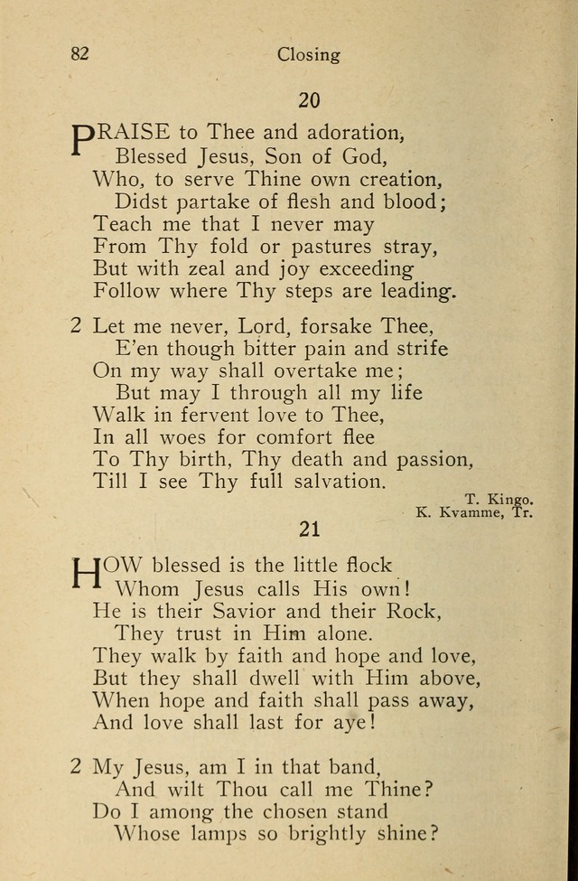 Wartburg Hymnal: for church, school and home page 82