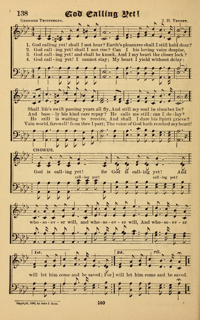 Words of Life: a collection of Hymns and Tunes for use in Gospel Meetings and other Religious Services page 138