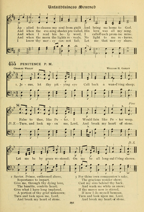 The Wesleyan Methodist Hymnal: Designed for Use in the Wesleyan Methodist Connection (or Church) of America page 291
