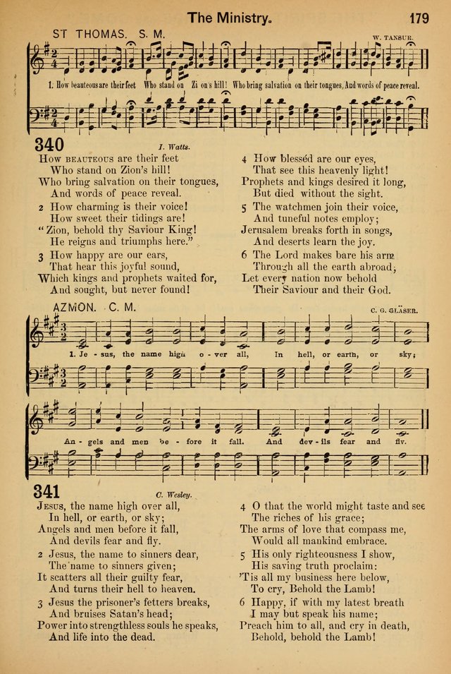Worship in Song: a selection of hymns and tunes for the Service of the Sanctuary  page 179