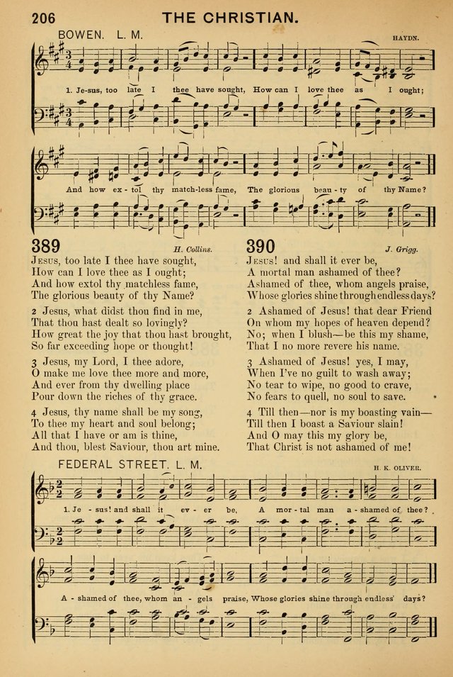 Worship in Song: a selection of hymns and tunes for the Service of the Sanctuary  page 206