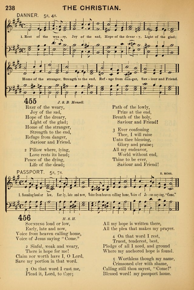 Worship in Song: a selection of hymns and tunes for the Service of the Sanctuary  page 238