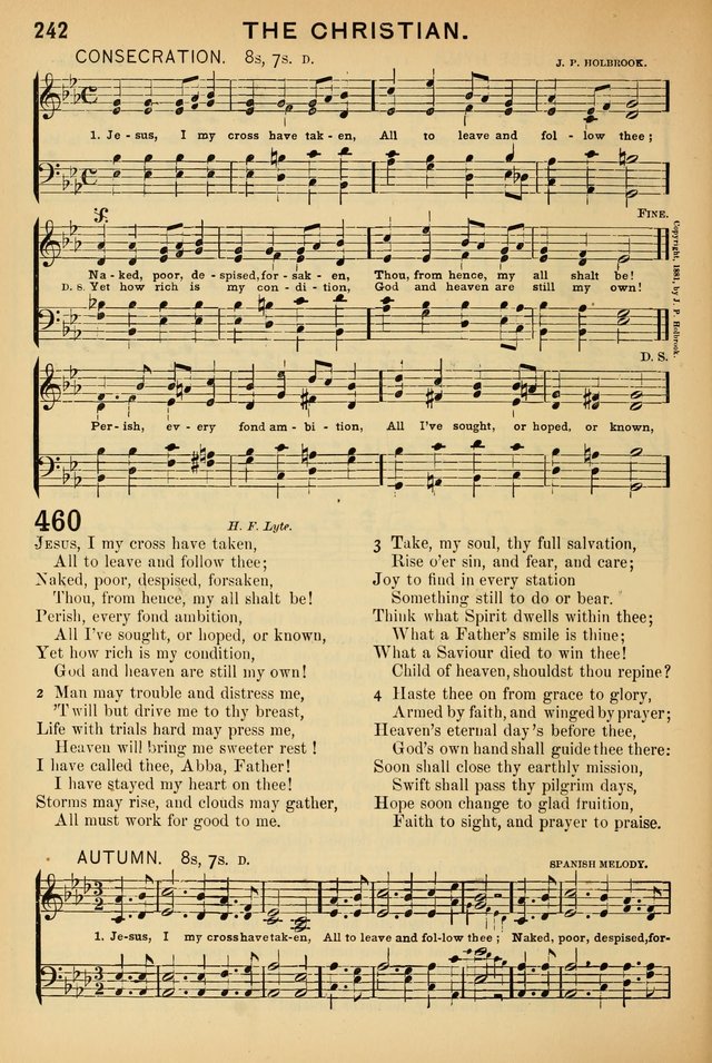 Worship in Song: a selection of hymns and tunes for the Service of the Sanctuary  page 242