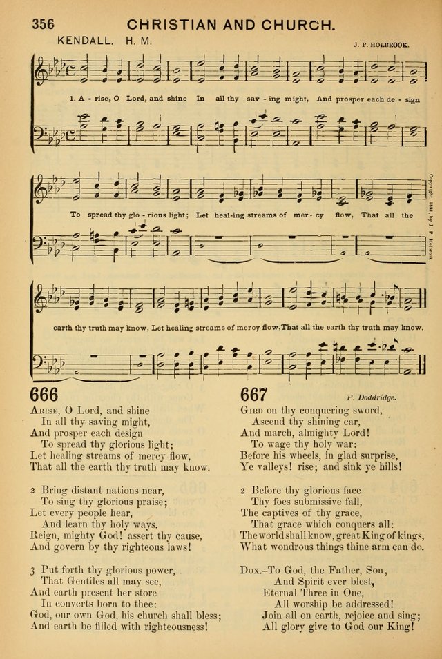 Worship in Song: a selection of hymns and tunes for the Service of the Sanctuary  page 356