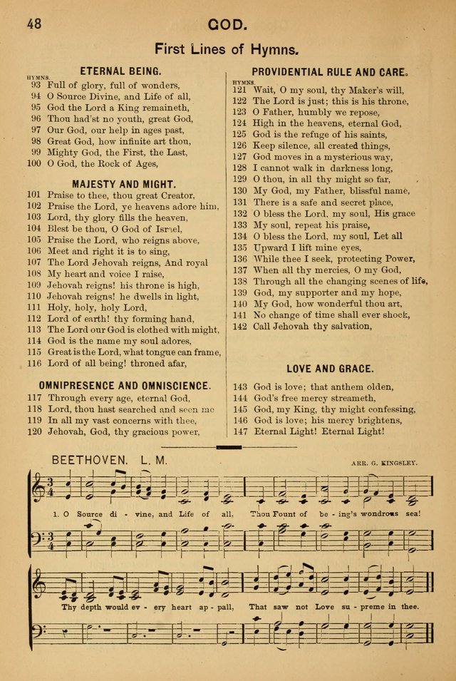Worship in Song: a selection of hymns and tunes for the Service of the Sanctuary  page 48