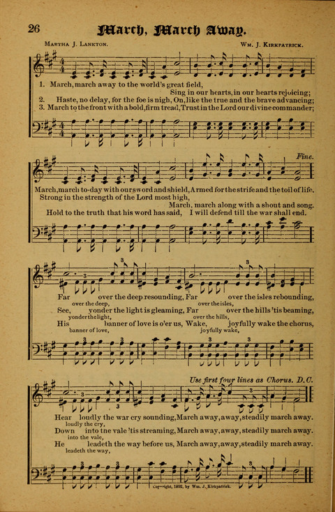 Winning Songs: for use in meetings for Christian worship or work page 26