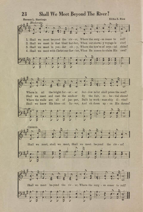 Wonderful Songs: A Collection of Familiar Hymns Designed for Evangelistic Work, For Use in Tents, Etc. page 22